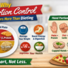 portion control balanced meal plate with proper food portions