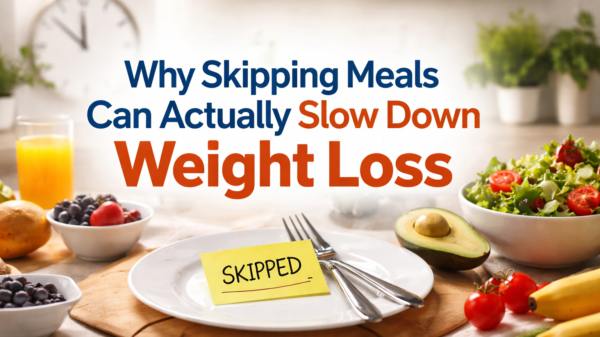 Skipping meals can slow metabolism and negatively affect weight loss