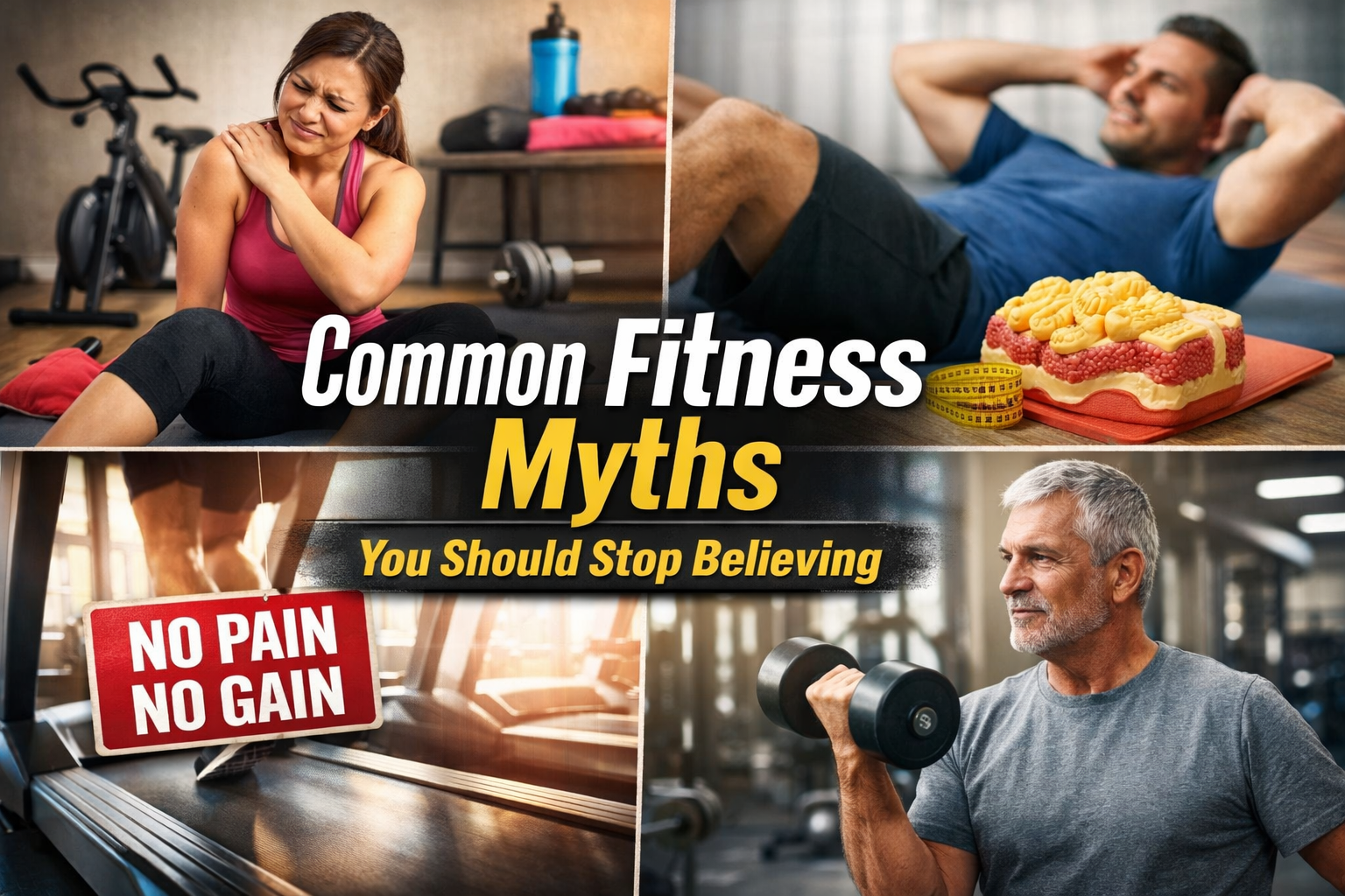 Common fitness myths and misconceptions about exercise and muscle building