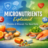 micronutrients explained vitamins and minerals chart