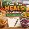 plan your meals in advance with weekly meal prep containers