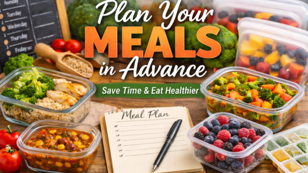plan your meals in advance with weekly meal prep containers
