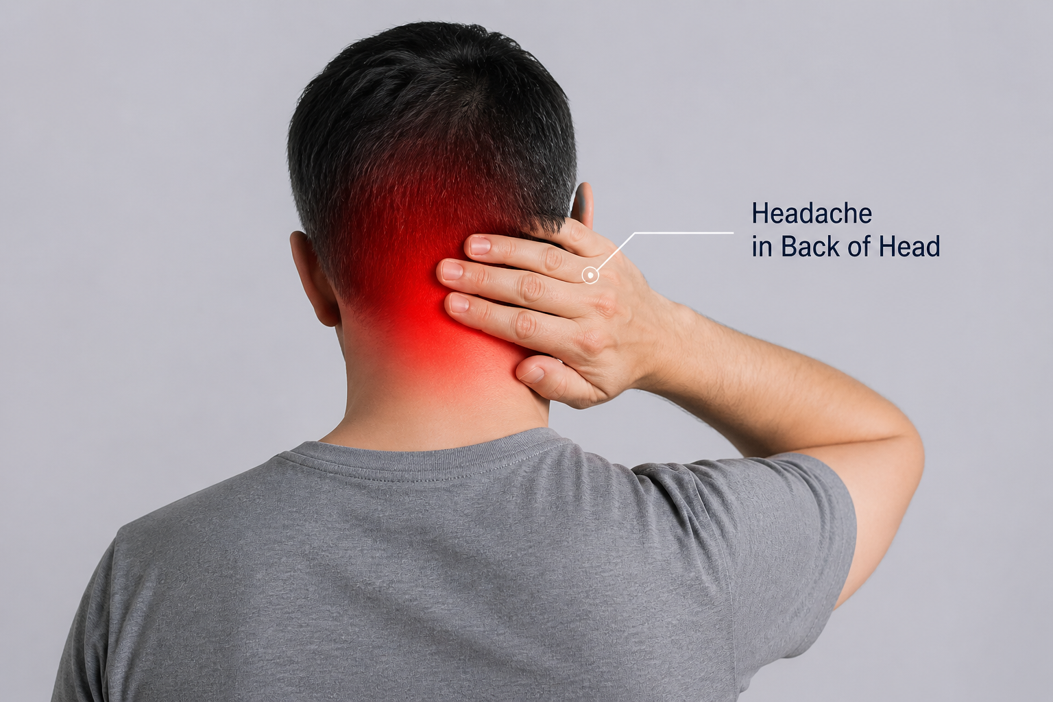 headache in back of head occipital region pain diagram