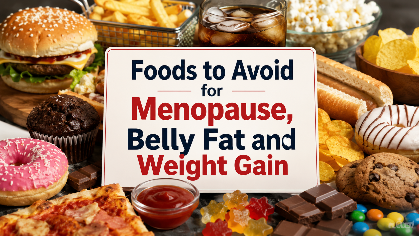 Foods to avoid during menopause for belly fat and weight gain
