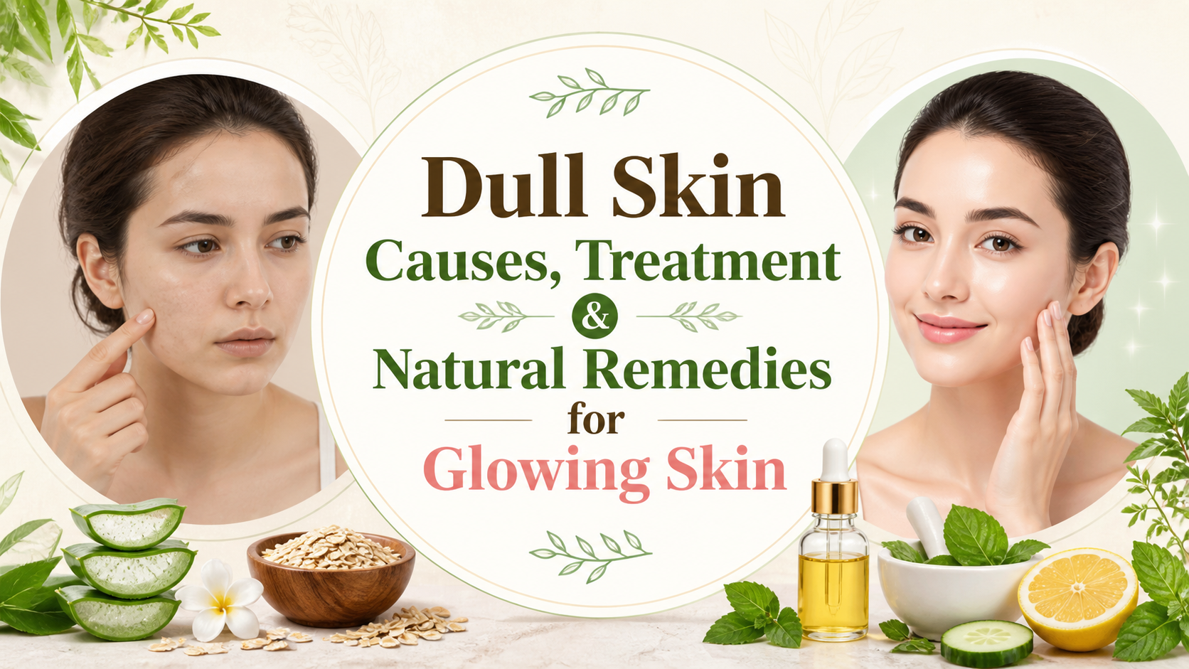 dull skin treatment thumbnail glowing skin transformation